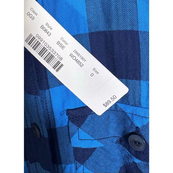 J.Crew Plaid button down shirt size 0 - Picture 6 of 7